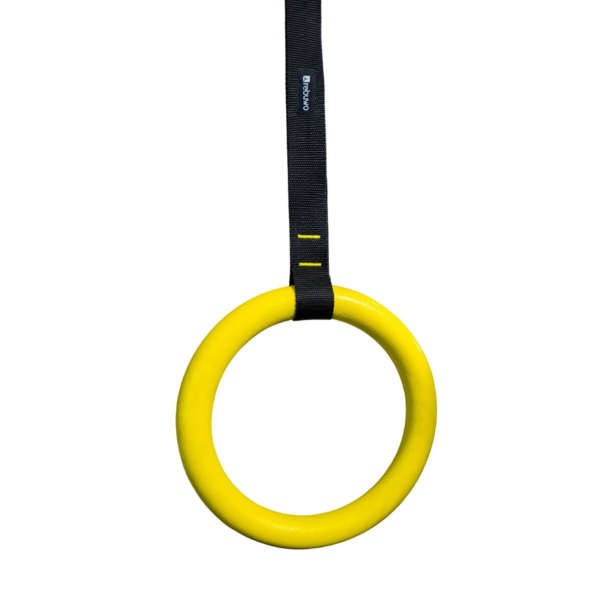 Kademeli Halatlı Barfiks Halkası Sarı Jimnastik Halkası Siyah Kayış (5 Kademeli)